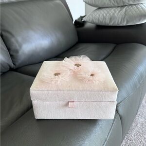 Pottery Barn Kids x Monique Lhuillier Blush Velvet Jewelry Box